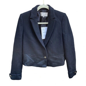 NWT ZARA WOOL BLEND SHORT COAT